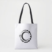 ouroboros en maan Pagan Wicca Alchemy Canvas tas (Voorkant)