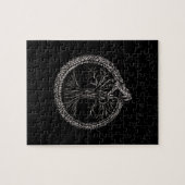 Ouroboros met levensboom legpuzzel (Horizontaal)
