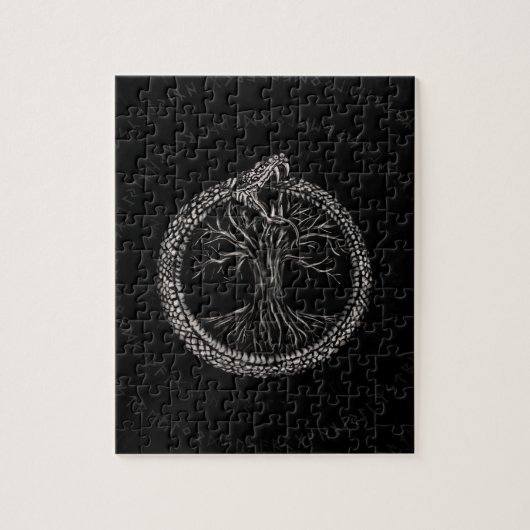 Ouroboros met levensboom legpuzzel (Verticaal)