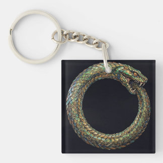 Ouroboros — Oude Slangsymbool Runen Poster Sleutelhanger