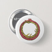 Ouroboros Ronde Button 5,7 Cm (Voorkant /achterkant)