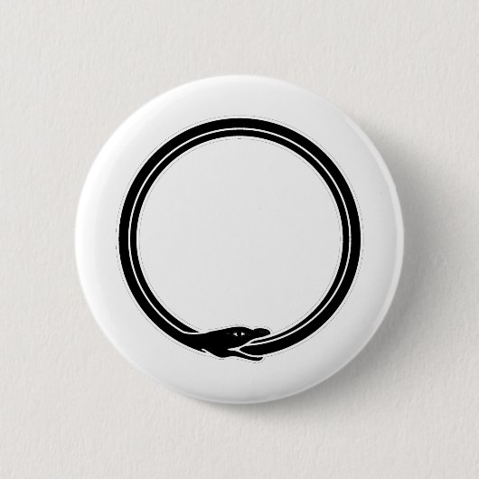 Ouroboros Ronde Button 5,7 Cm (Voorkant)