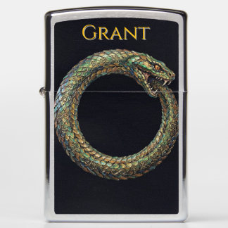 Ouroboros Slang - Oud Symbool Zippo Aansteker