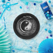 Ouroboros Yin - Yang Papieren Bordje (Feest)