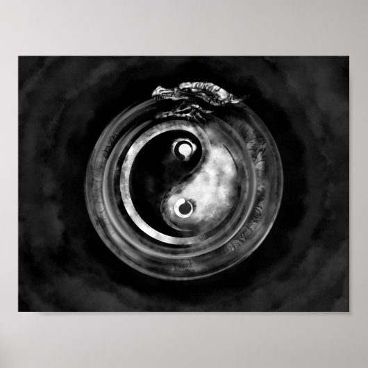 Ouroboros Yin - Yang Poster (Voorkant)