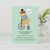 Ours À Vélo Avec Invitation Masque (Debout devant)