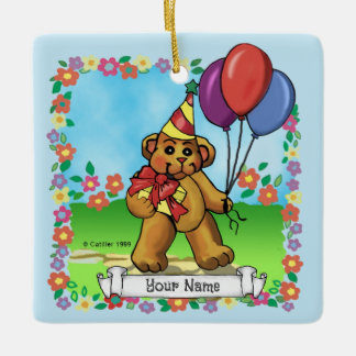 Ours Anniversaire Fête ornements