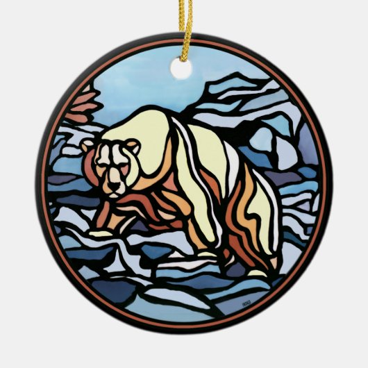 Ours Art Ornement Personnalisé Décoration Ours (Devant)