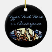 Ours Art Ornement Personnalisé Décoration Ours (Dos)