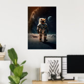 Ours Astronaute Impression Drôle Grizzly en Combin (Bureau à domicile)