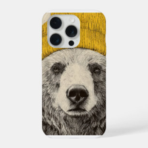 Ours au bonnet jaune Animaux de la forêt rustique