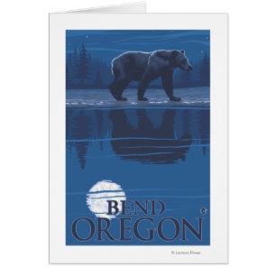 Ours au clair de lune - Pente, Oregon