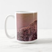 Ours avant café et une Pleine lune Art Mug Cup (Gauche)