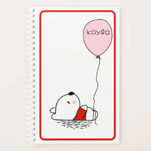 Ours Avec Ballotte Cute Moderne Nom Planificateur