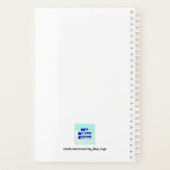 Ours Avec Ballotte Cute Moderne Nom Planificateur (Dos)