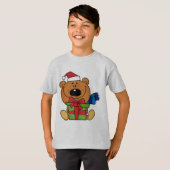 Ours avec cadeau T-shirts et cadeaux de vacances (Devant entier)