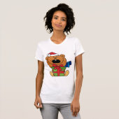 Ours avec cadeau T-shirts et cadeaux de vacances (Devant entier)