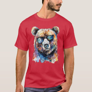 Ours avec lunettes de soleil TShirt