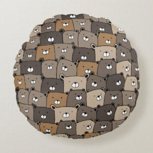 Ours Avec Moi Coussin Rond