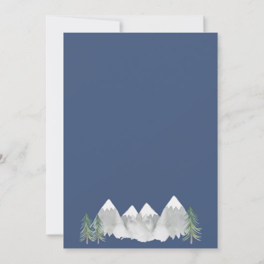 Ours Aventure originale Anniversaire Invitation 1è (Dos)