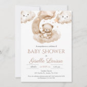 Ours Baby shower Girl Espagnol Invitation (Devant)