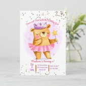 Ours ballerine Invitation (Debout devant)