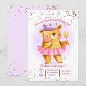 Ours ballerine Invitation (Devant / Derrière)