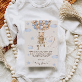 Ours Ballons Bearly Wait Garçon douche Merci