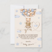 Ours Ballons Bearly Wait Garçon douche Merci (Devant)