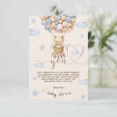 Ours Ballons Bearly Wait Garçon douche Merci (Debout devant)