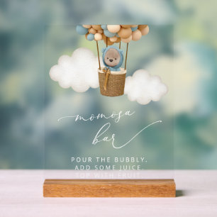 Ours, Ballons Bleus, Ballons À Air Chaud, Bar Momo