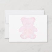 Ours Bébé Cute En Merci Personnalisé Rose (Dos)