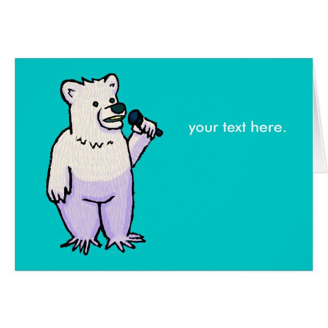 Ours blanc Mike (Devant Horizontal)