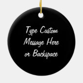 Ours blanc personnalisé par ornement Souveni de (Dos)