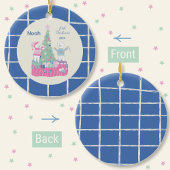 Ours blancs Whimsy décorant ornement d'arbre