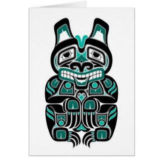 Ours bleu et noir turquoise d'esprit de Haida