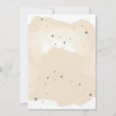 Ours bleu sur les nuages baby shower invitation (Dos)