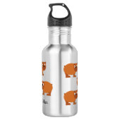 Ours Bouteille d'eau pour enfants avec le nom (Dos)