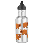 Ours Bouteille d'eau pour enfants avec le nom (Gauche)