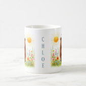Ours Brown de l'aquarelle de printemps - Mug d'enf (Centre)