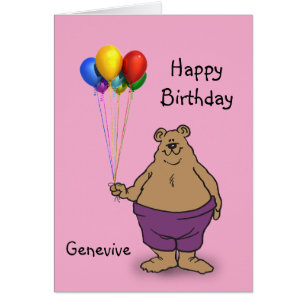 Ours cales Ballons d'anniversaire personnalisation