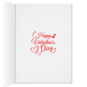 Ours carte de la Saint-Valentin Sois mon Valentin (Intérieur (Droit))