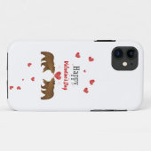 Ours & Coeurs Saint Valentin iPhone 11 Coque (Dos (Horizontal))