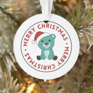 Ours colorés Joyeux Noël Animaux d'hiver Ours