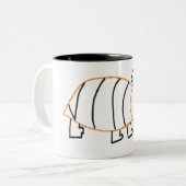Ours d'abeilles Mug à deux tons (Devant gauche)