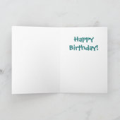 Ours d'anniversaire - Carte de voeux (Intérieur)