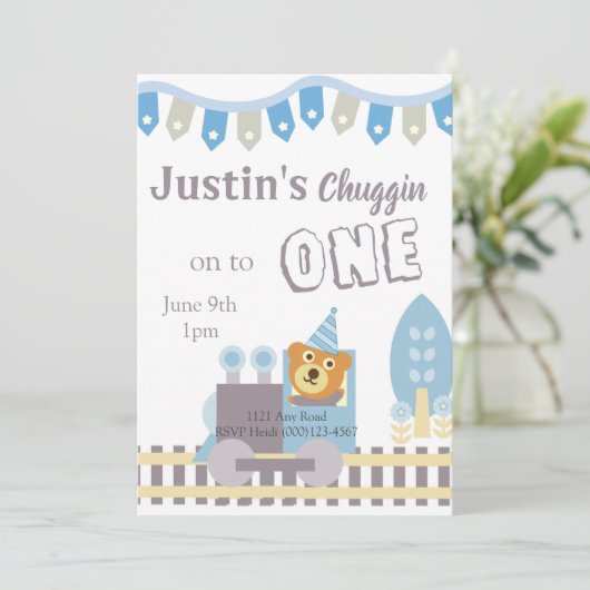 Ours d'anniversaire, Invitation de train, 1er anni (Debout devant)