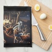 Ours dansant Serviette Animaux Porter Serviette de (Quart Plié)