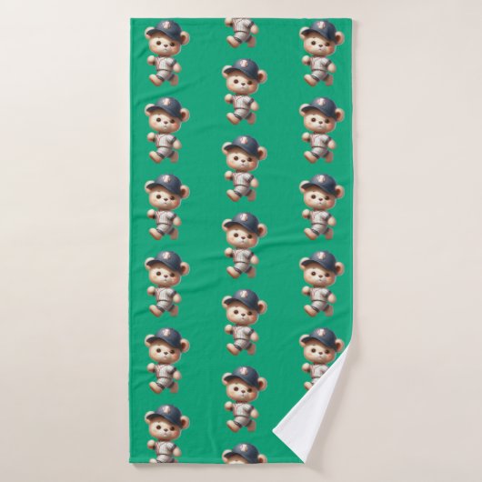 Ours de baseball 1 (Serviette de bain)