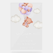 Ours de bébé, Ballons pourpres, Bienvenue pour le (Recto)